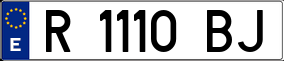 Trailer License Plate